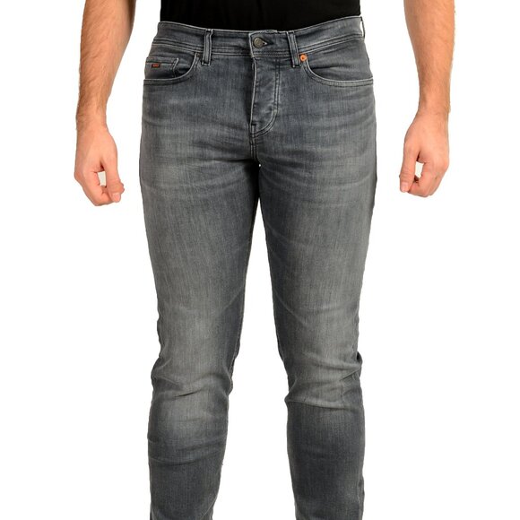 Hugo Boss Men's "Taber BC-P-1 Tapered Fit Gray Stretch Jeans US 31/34 IT 31/34 - Picture 1 of 6